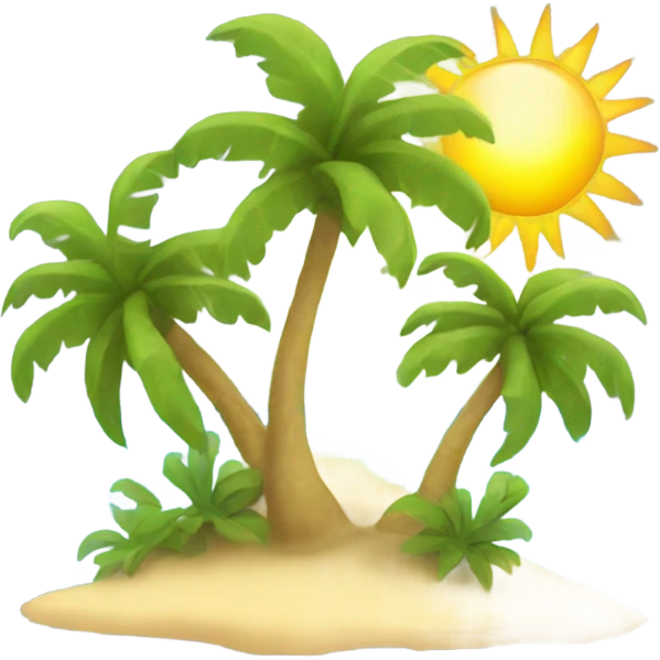 Sunshine Tropical paradise  emoji
