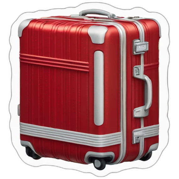 Rimowa red cabin emoji