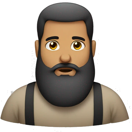 arabic beard man fat emoji