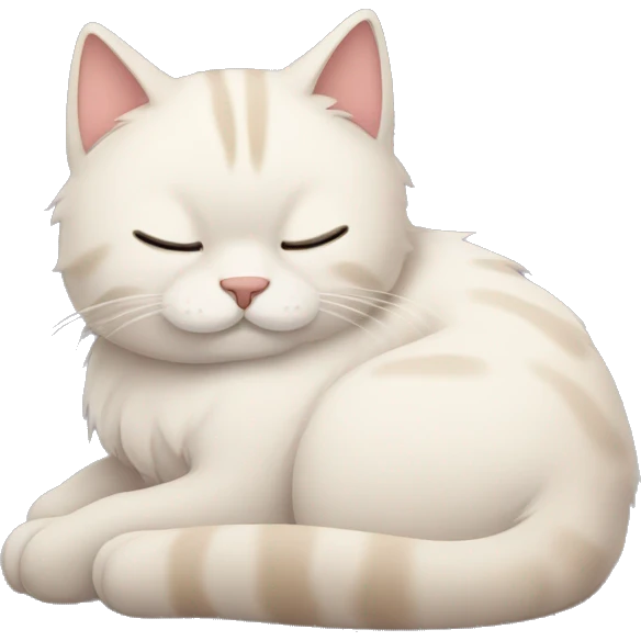 Sleepy kitty emoji