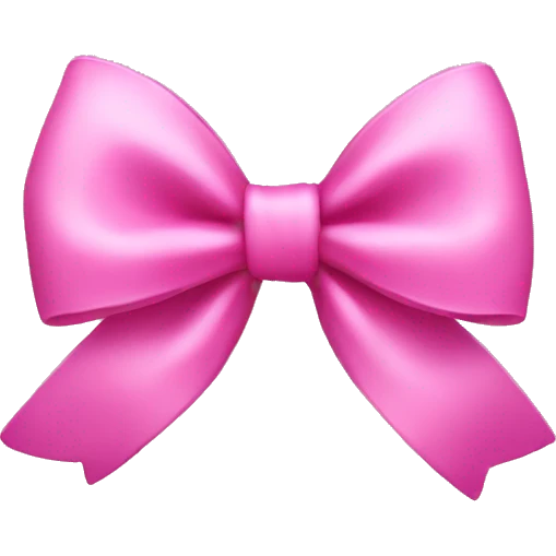 Pink bow emoji