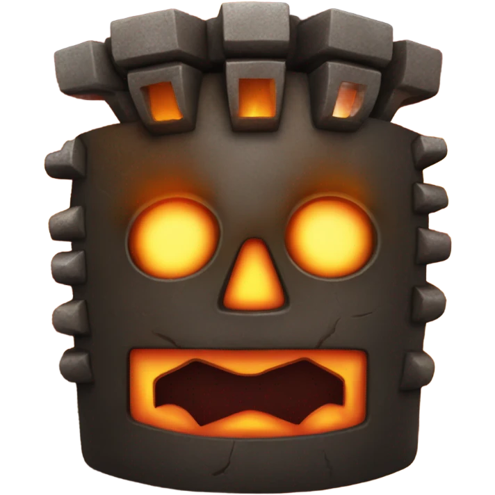 dark iron furnace fire face emoji