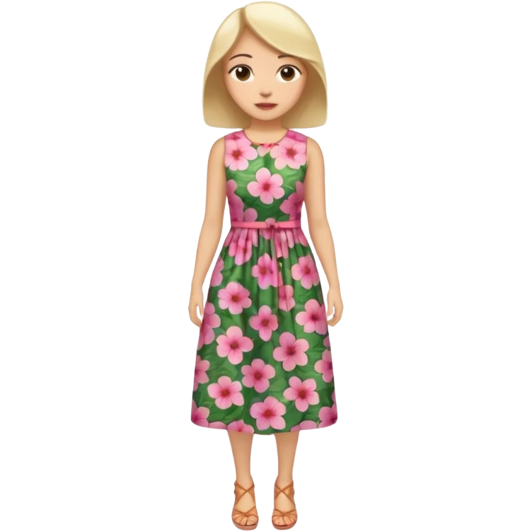 ligth woman wearing housewife clothes full body  emoji