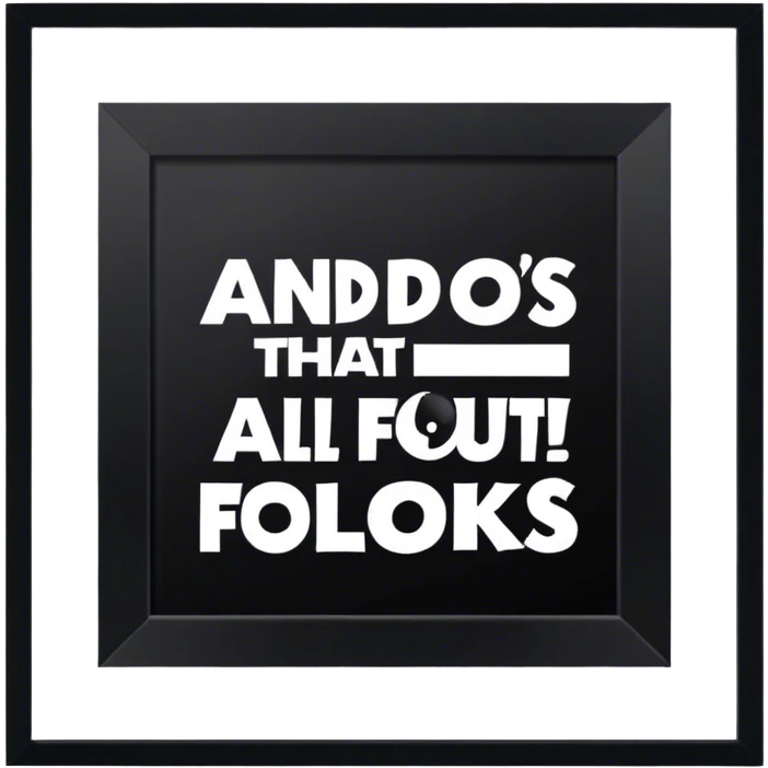 And that’s all folks written emoji