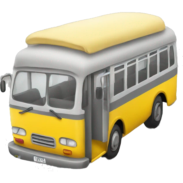 yellow and gray moroccan bus emoji