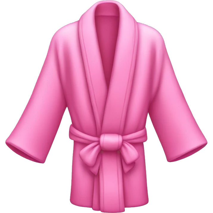 Pink robe with a bow  emoji