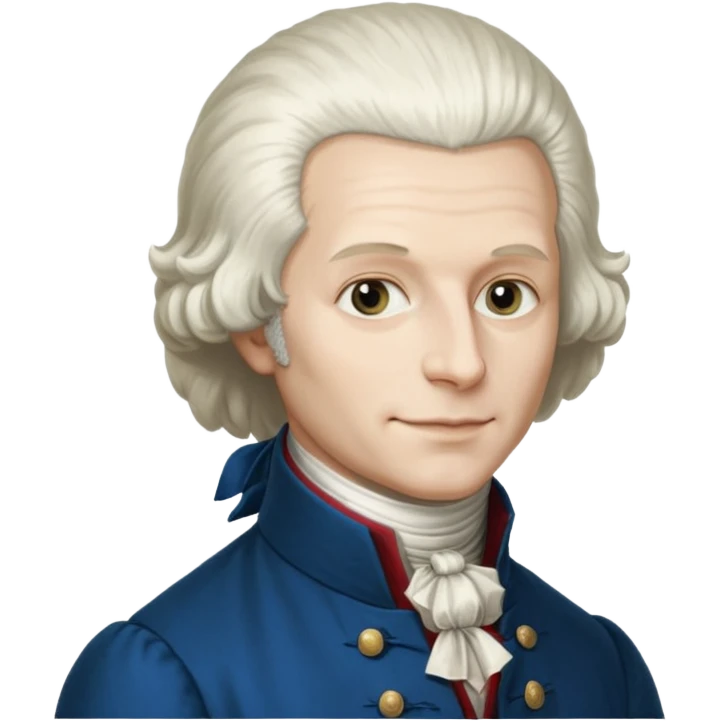 Maximilian Robespierre as depicted in the anonymous painting of the Musée Carnavalet emoji