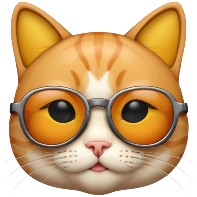 Cat wearing sunglasses emoji