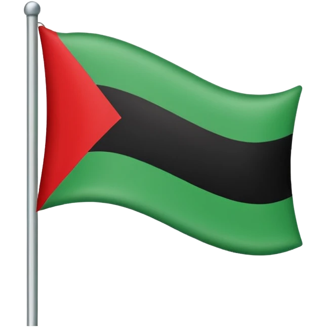 Bandeira vermelho preto e verde listras emoji