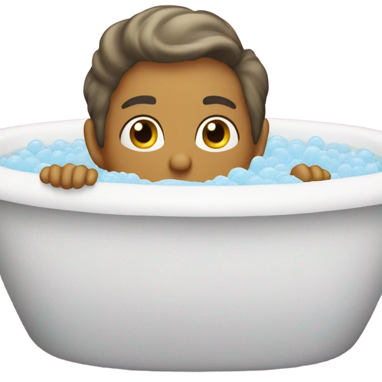 Bubble bath tub emoji