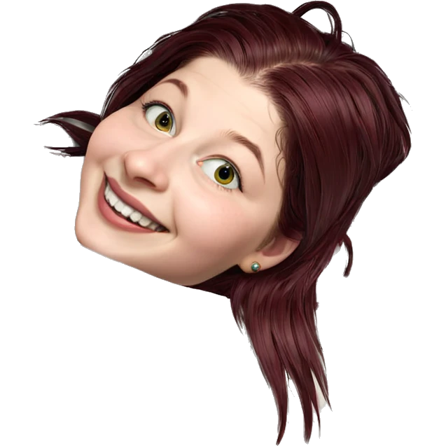 smiling girl with piercings emoji