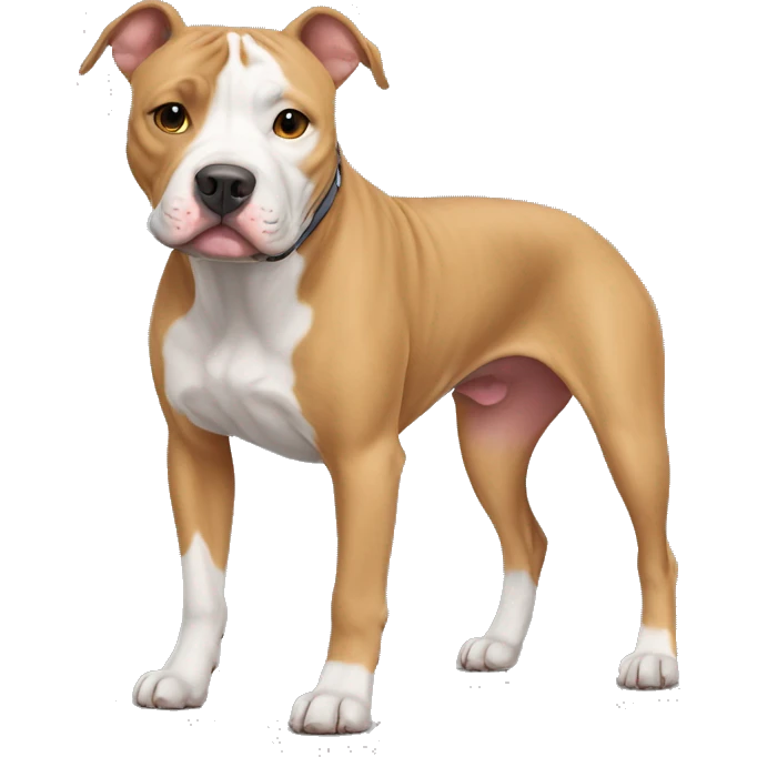 American Staffordshire dog mixed with American pitbull emoji