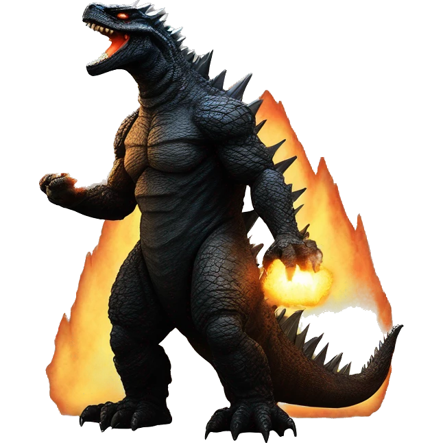 Godzilla dressed as Sauron  emoji