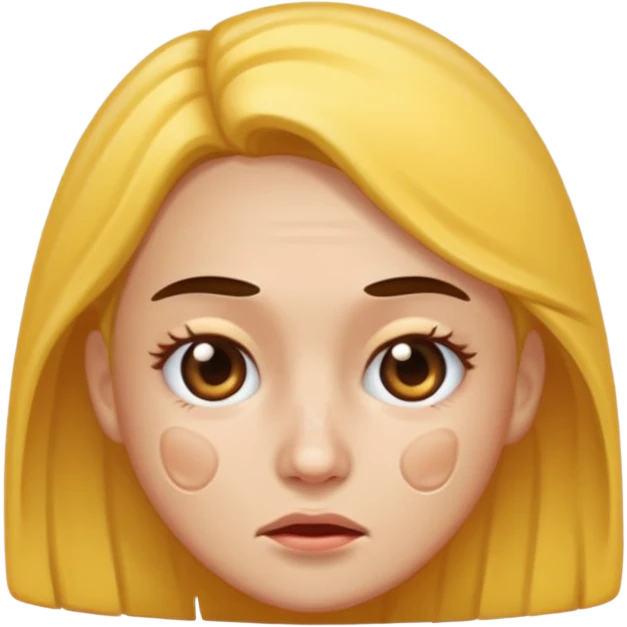 pimple faced woman emoji