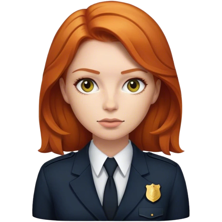 Ginger fbi agent  emoji