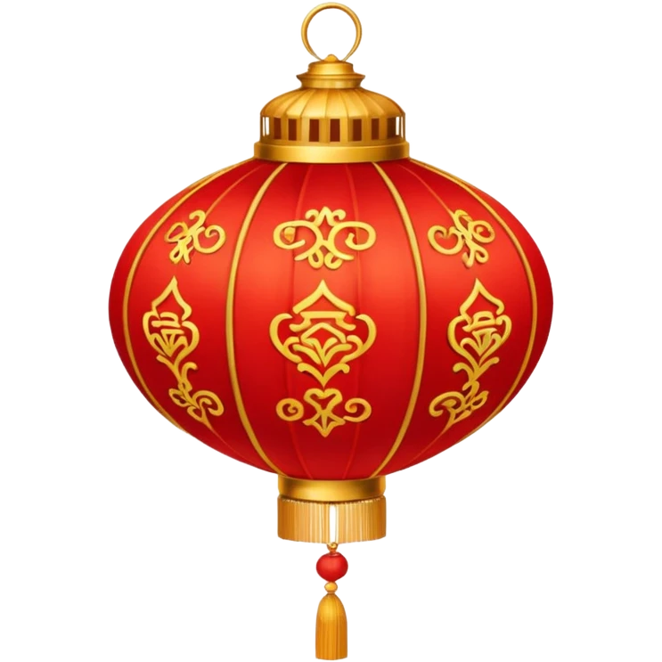red ornamented chinese lantern emoji