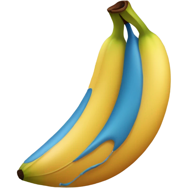 Create a blue banana emoji emoji