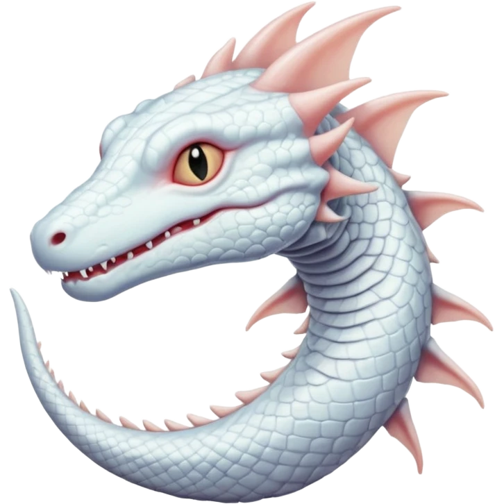 Pastel white frosty albino Salandit emoji