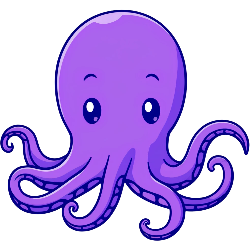 purple octopus emoji