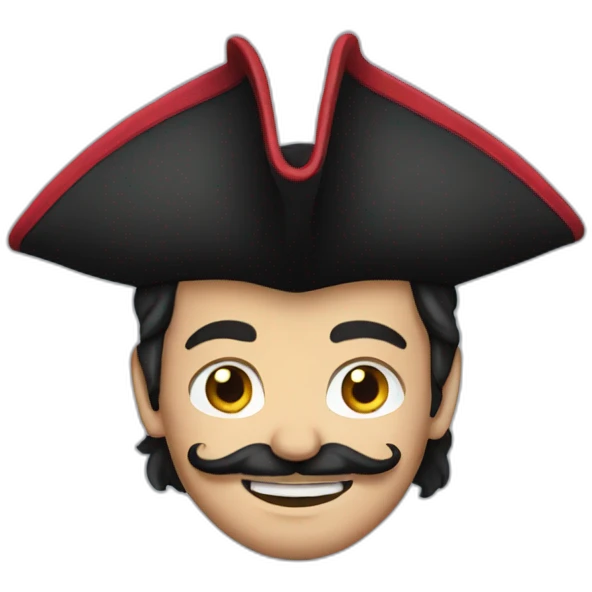 Captain hook with a hook emoji