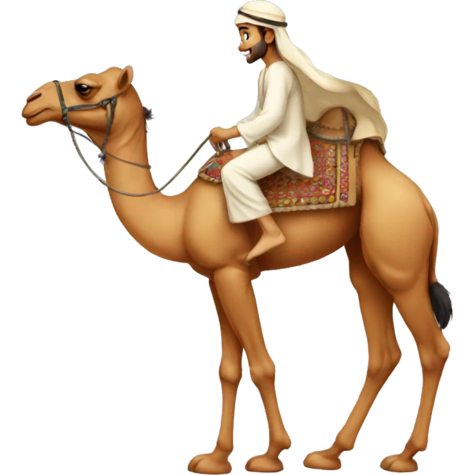 arabian on the camel emoji