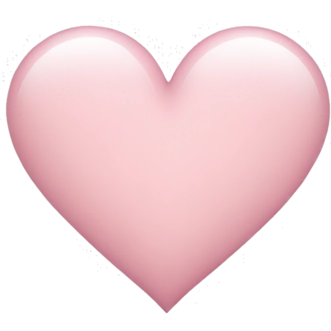 light pink heart emoji