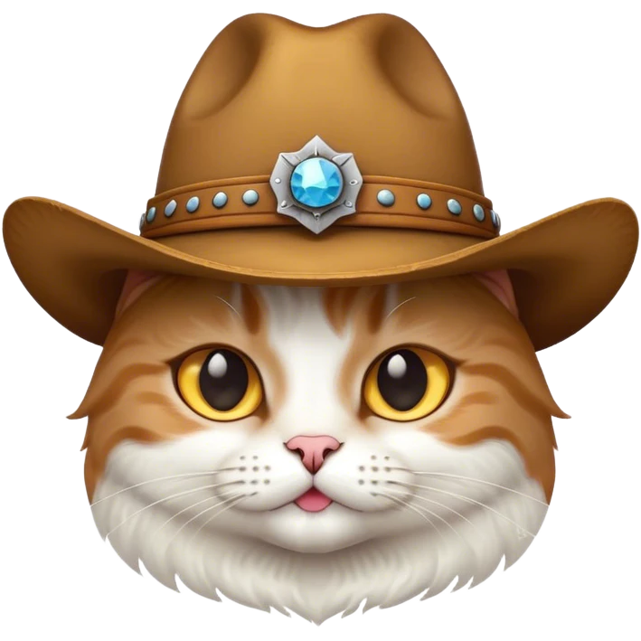 cat with cowboy hat emoji