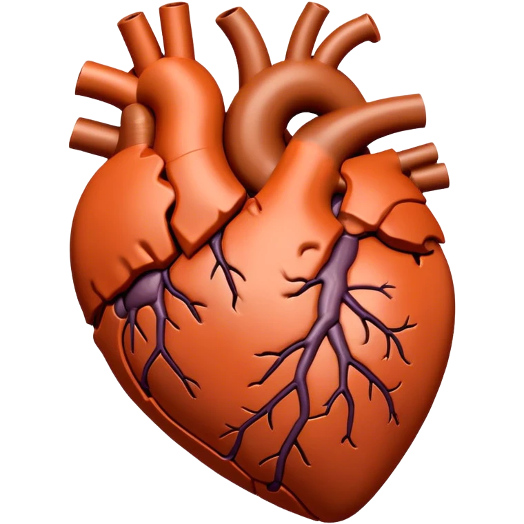 Terracotta anatomy heart emoji
