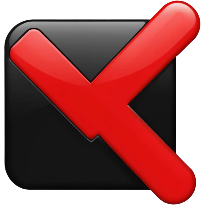 black and red website Icon emoji