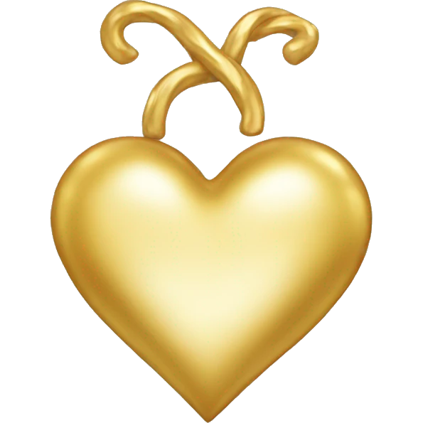 Golden heart  emoji