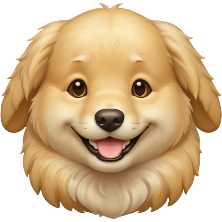 cream golden retriever emoji