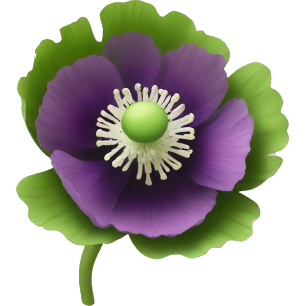 Poppy anemone emoji