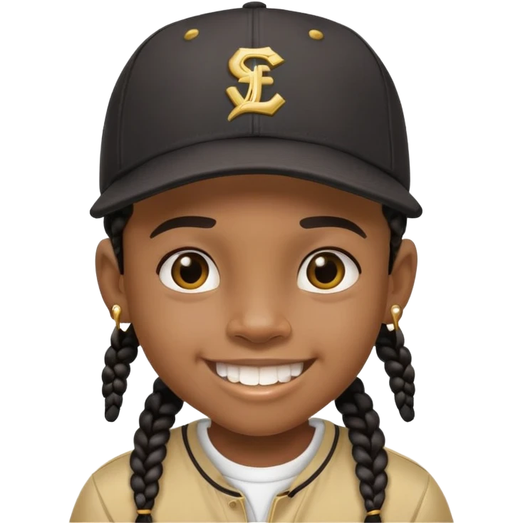 little black kid rapper emoji