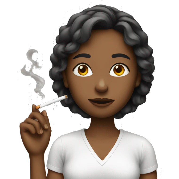 girl with cigarette emoji