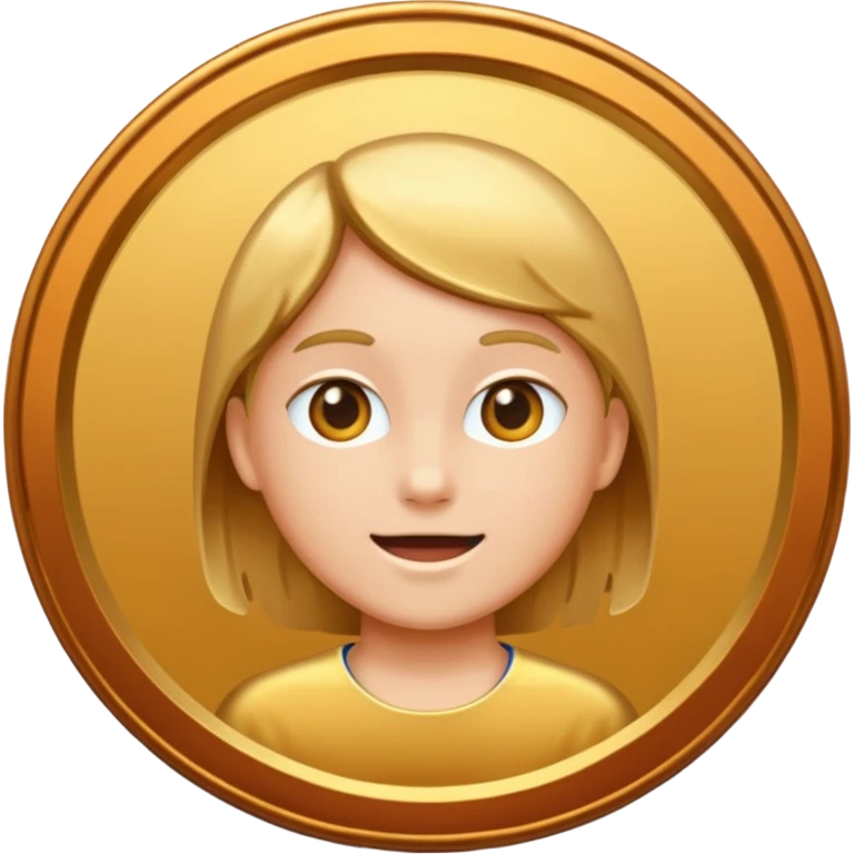 gold medal with no engraved on it emoji