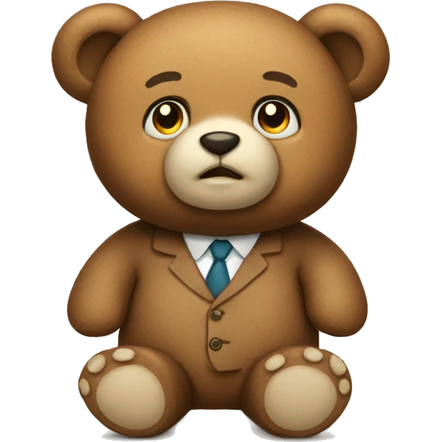 Smart teddy bear emoji