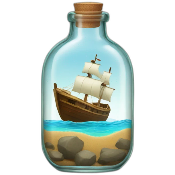 boat in a bottle emoji