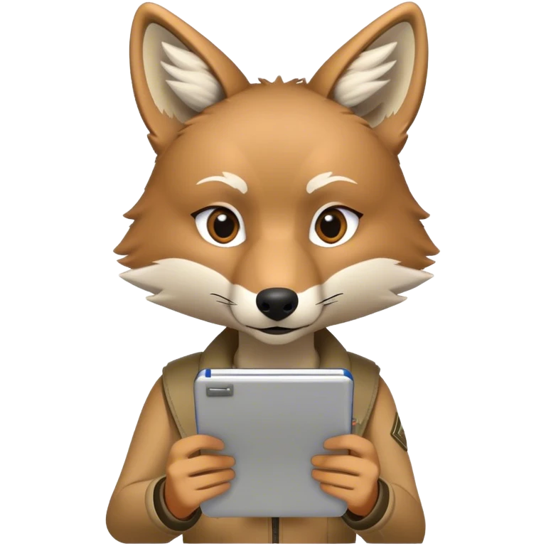Coyote taking notes  emoji