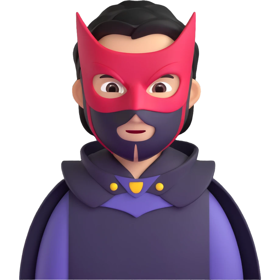 Alex the Terrible with mask emoji