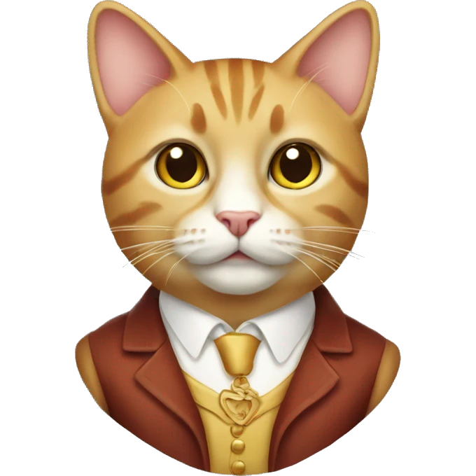 a cat that looks rich emoji