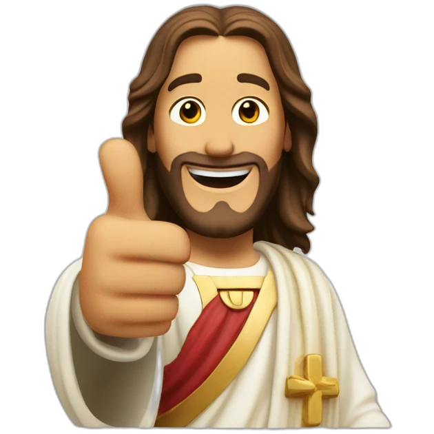 Buddy christ thumbs up emoji