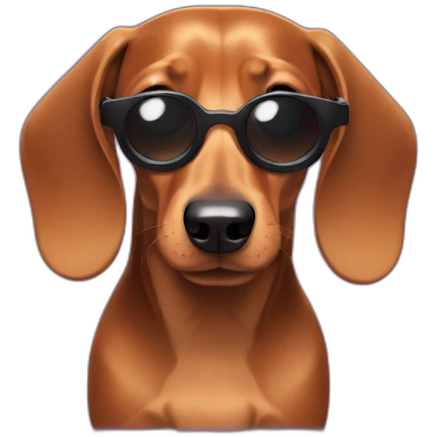 a dachshund dj  emoji