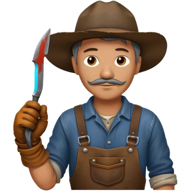 farmer sickle emoji