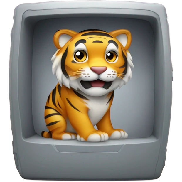 Tonibox mit Tiger  emoji