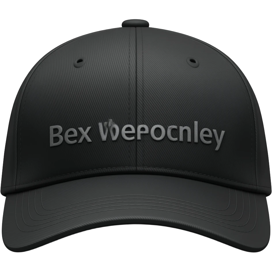 A Black Brixton fiddler cap hat, separated emoji
