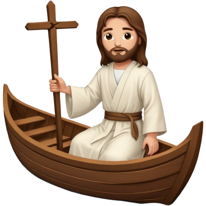 Jesus on boat emoji