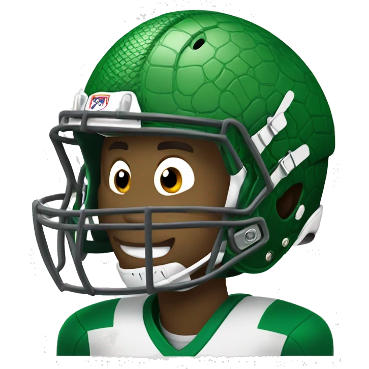 Alligator football player  emoji