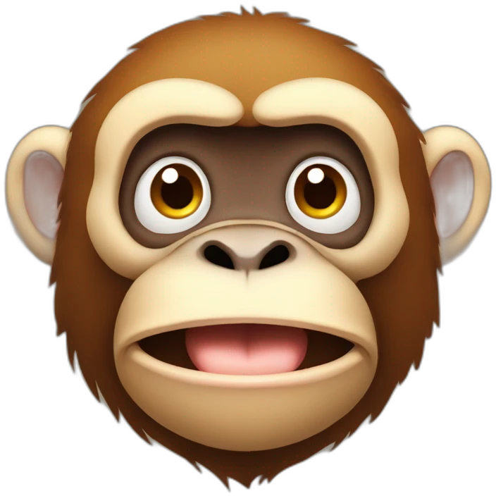 Fat monkey emoji