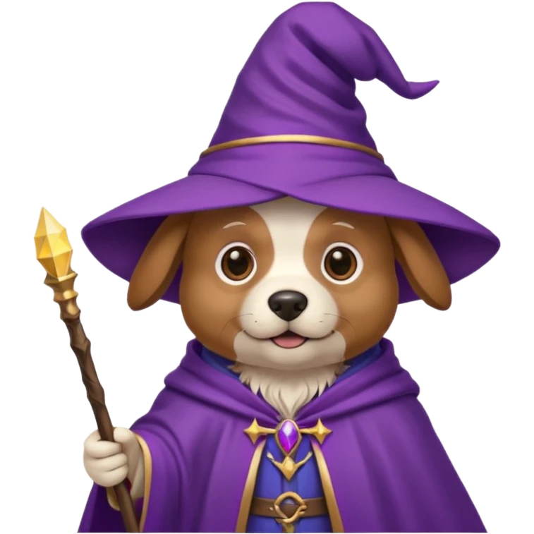 Dog wizard emoji