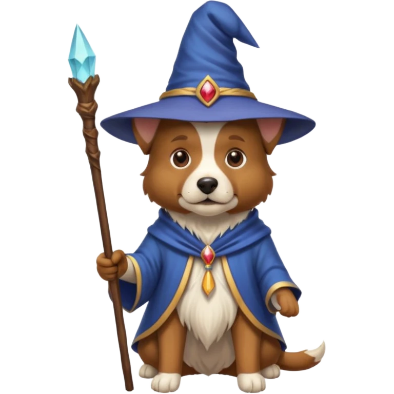 Dog wizard emoji